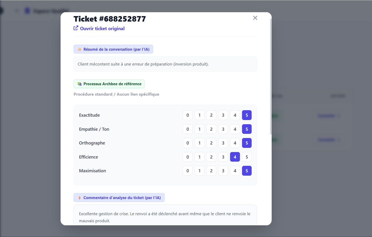 Modale Assurance Qualité